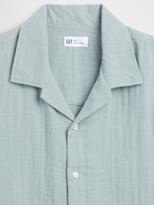 Image number 4 showing, Boxy Gauze Vacay Shirt