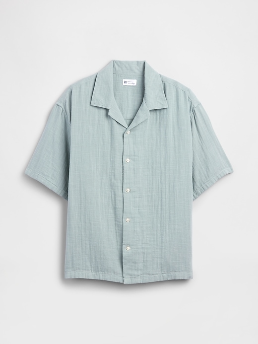 Image number 5 showing, Boxy Gauze Vacay Shirt