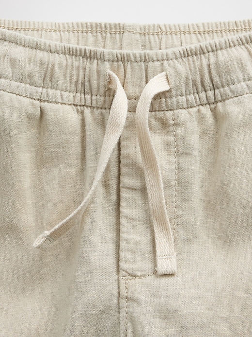 Image number 3 showing, babyGap Pull-On Tapered Linen-Blend Pants
