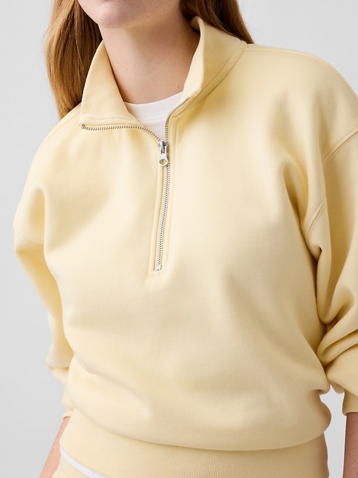 Image number 4 showing, Oversized Fleece Half-Zip Sweatshirt