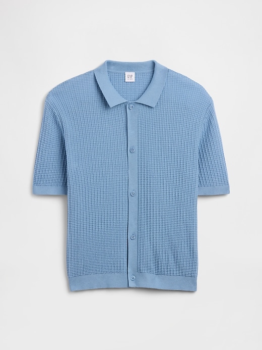 Image number 1 showing, Kids Relaxed Textured Sweater Shirt