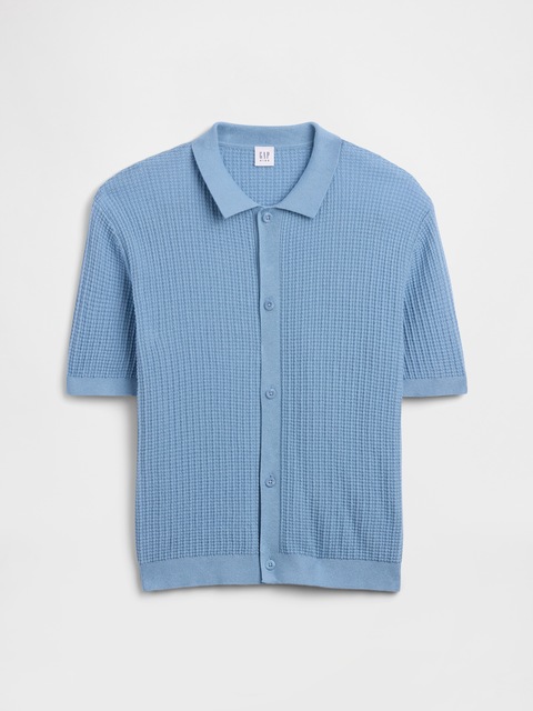 Kids Relaxed Textured Sweater Shirt