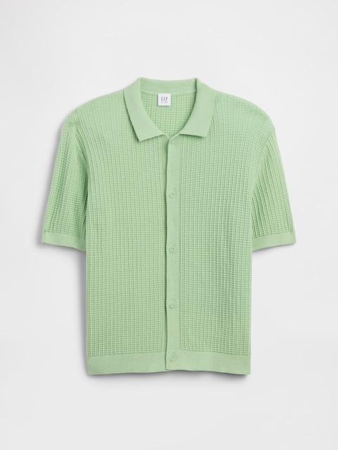 Kids Relaxed Textured Sweater Shirt