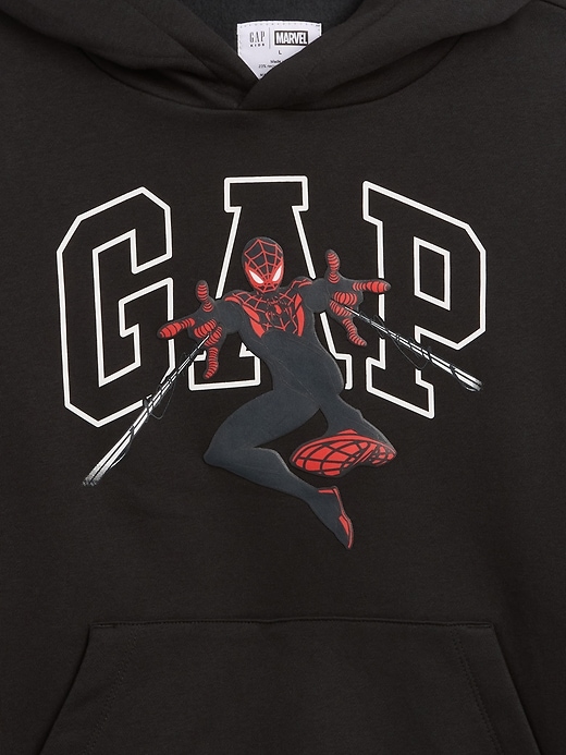 Image number 3 showing, GapKids | Marvel Miles Morales Relaxed Logo Hoodie
