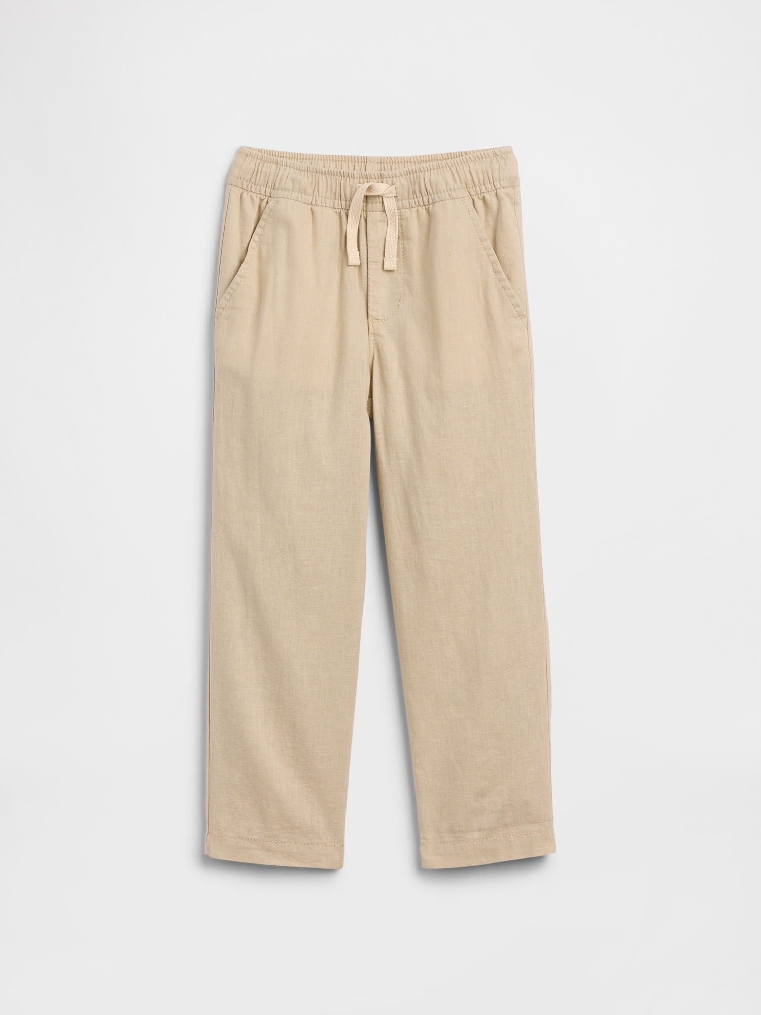 babyGap Pull-On Tapered Linen-Blend Pants