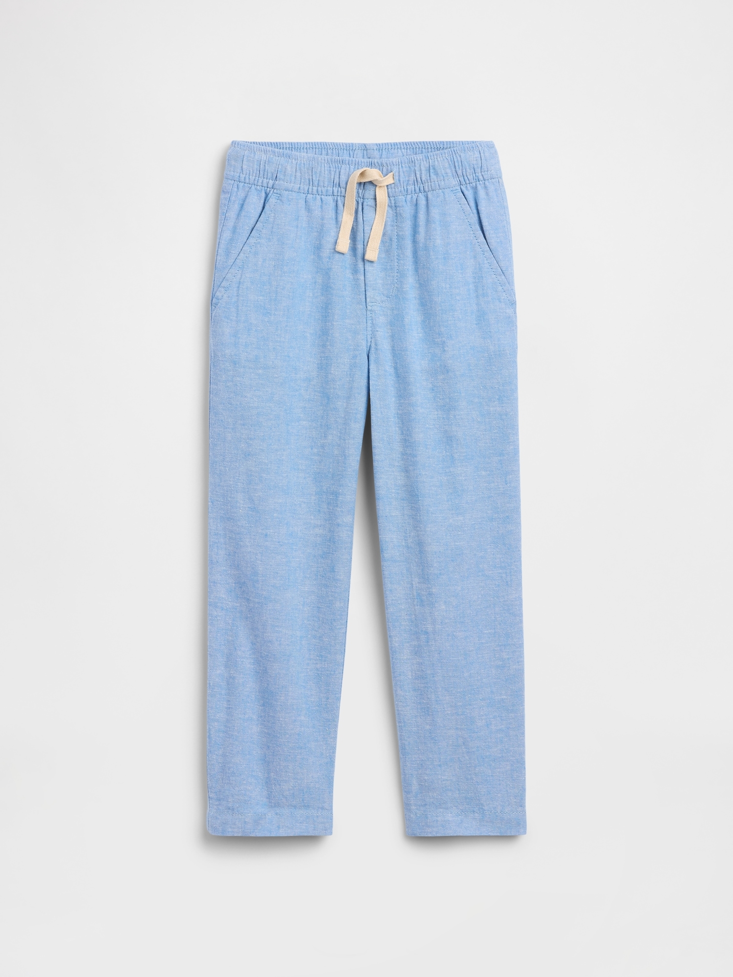 babyGap Pull-On Tapered Linen-Blend Pants
