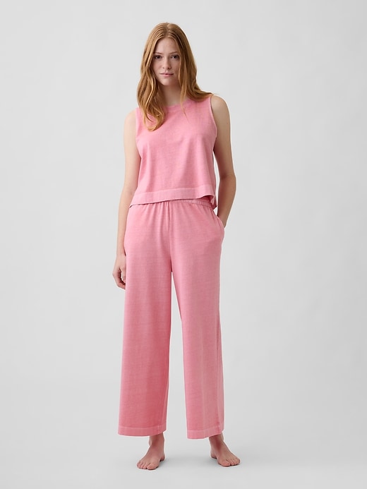 Image number 3 showing, Crewneck PJ Shell Tank Top