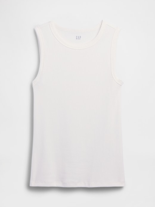 Image number 5 showing, Ribbed High-Neck Tank
