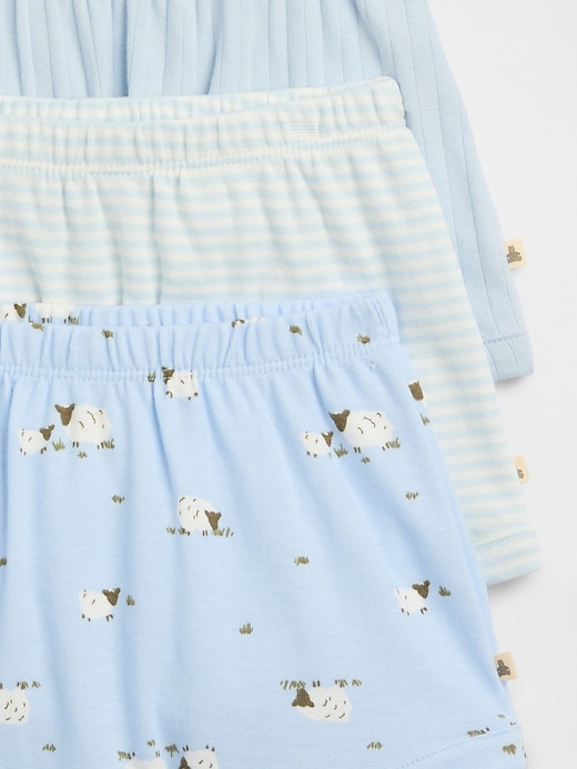 Image number 3 showing, Baby Pull-On Shorts (3-Pack)