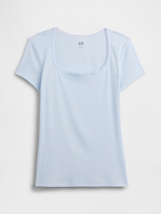 Image number 5 showing, Ribbed Squareneck Top