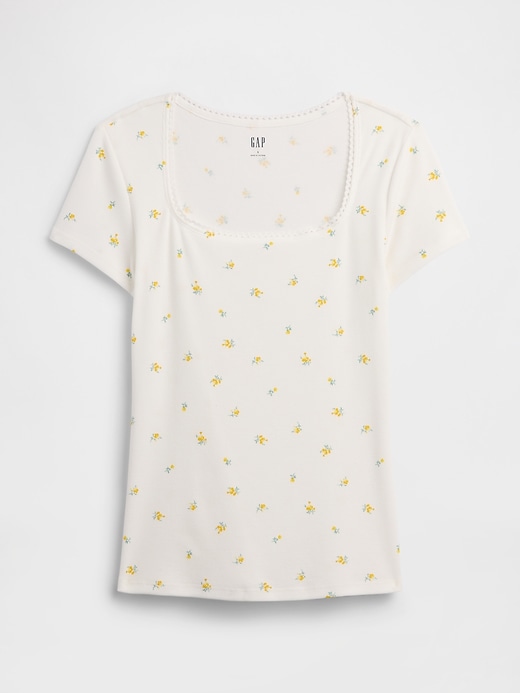 Image number 5 showing, Ribbed Squareneck Top