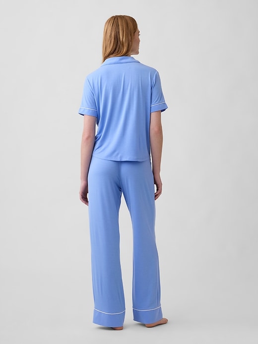 Image number 2 showing, Modal Wide-Leg PJ Pants