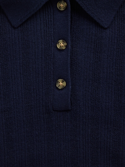 Image number 4 showing, Ribbed Sweater Polo Shirt