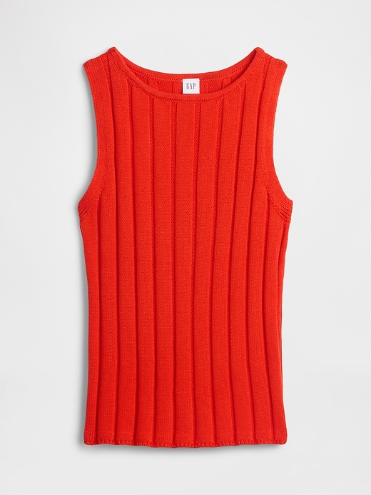 Image number 5 showing, Relaxed Ribbed Boatneck Tank Top