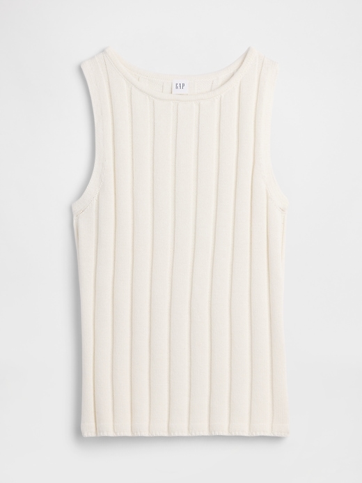 Image number 5 showing, Relaxed Ribbed Boatneck Tank Top