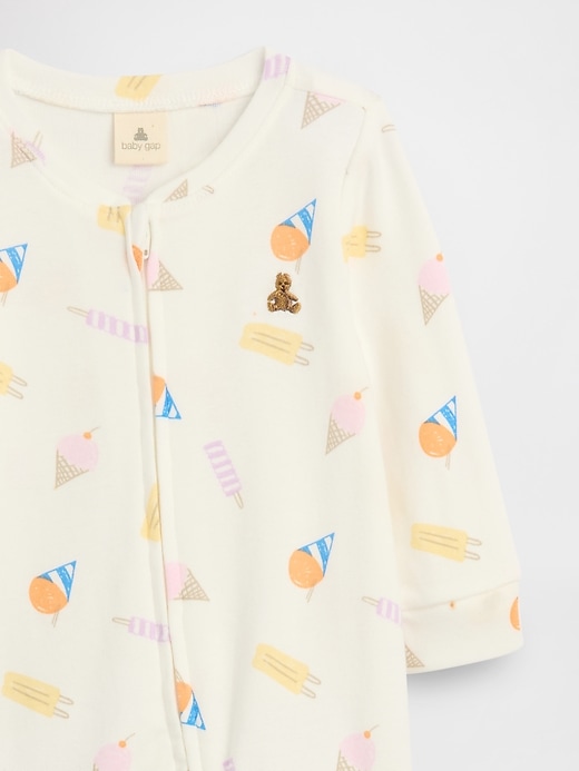 Image number 3 showing, Baby Print Two-Way Zip One-Piece