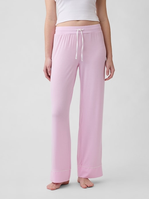 Image number 3 showing, Modal Wide-Leg PJ Pants