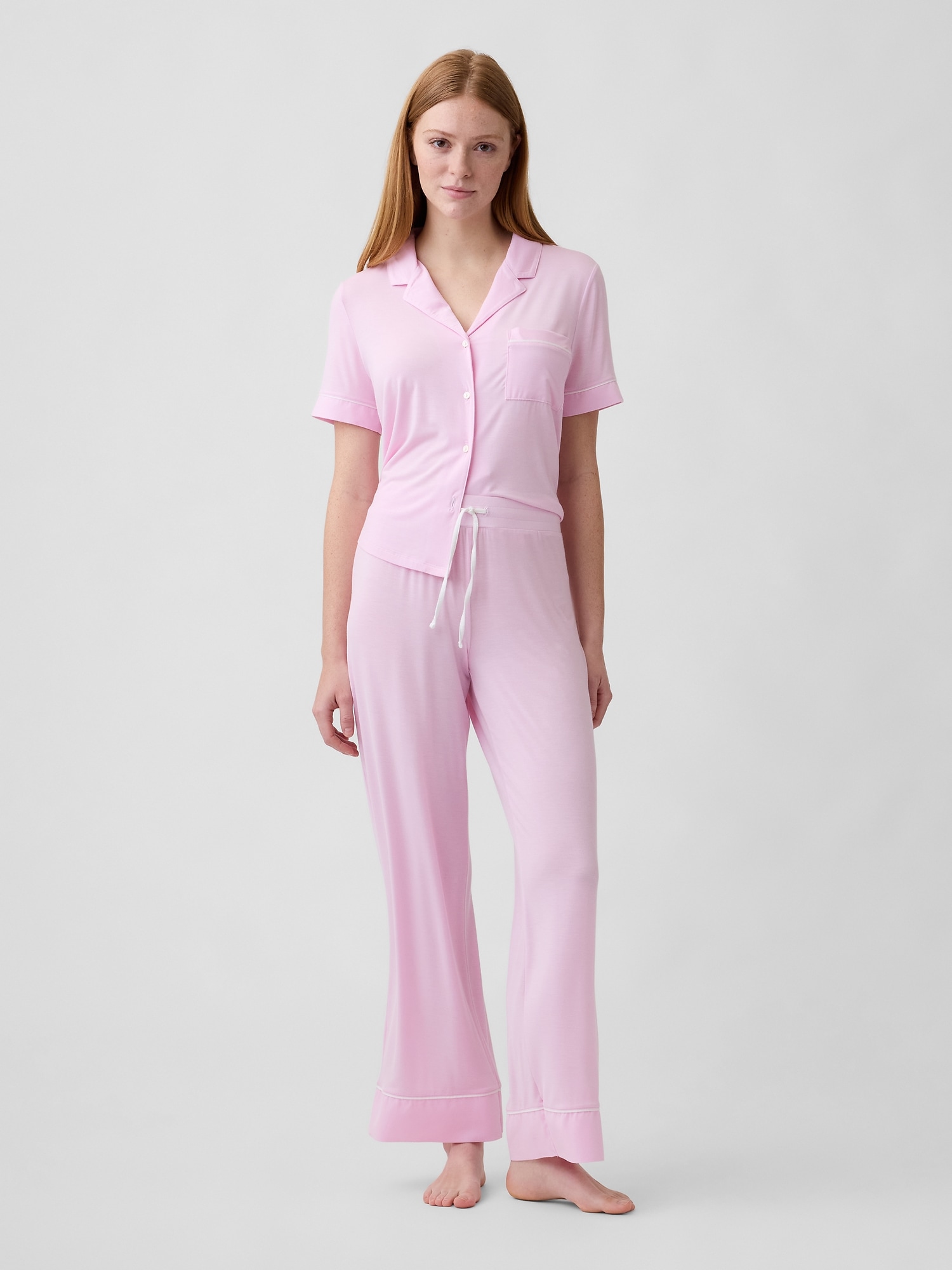 Modal Wide-Leg PJ Pants