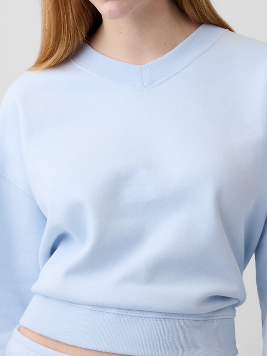 Image number 4 showing, Oversized Wedge V-Neck Sweatshirt