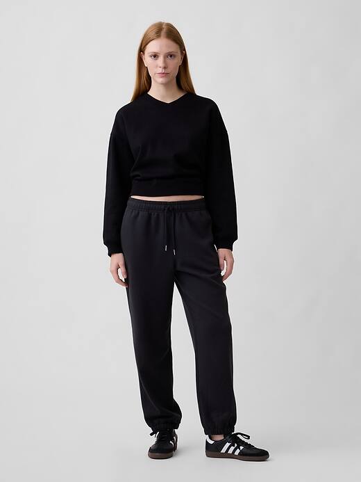 Image number 3 showing, Oversized Wedge V-Neck Sweatshirt