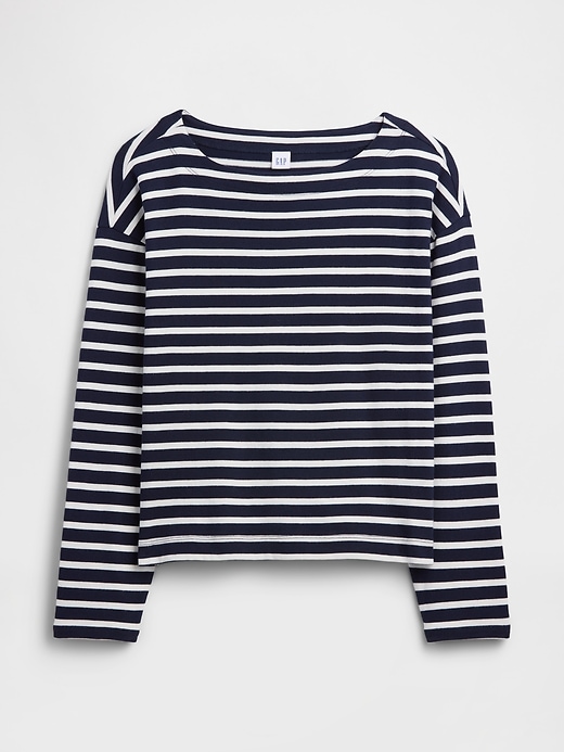 Image number 5 showing, Stripe Boatneck Top