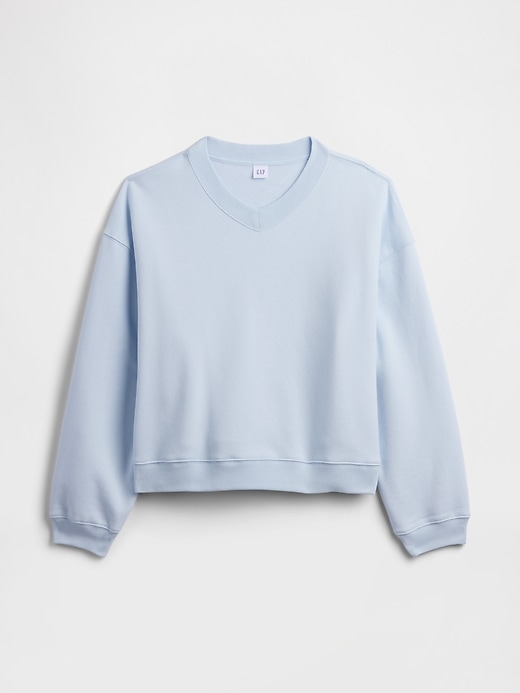 Image number 5 showing, Oversized Wedge V-Neck Sweatshirt