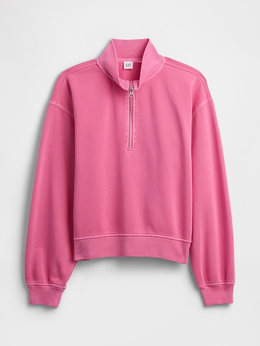 Image number 5 showing, Oversized Fleece Half-Zip Sweatshirt