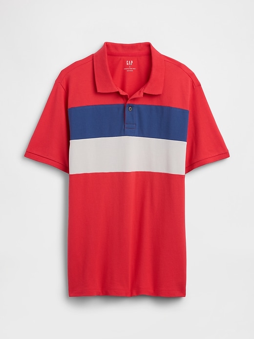 Image number 5 showing, Colorblock Stretch Pique Polo Shirt