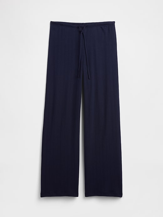 Image number 4 showing, Pointelle Wide-Leg PJ Pants
