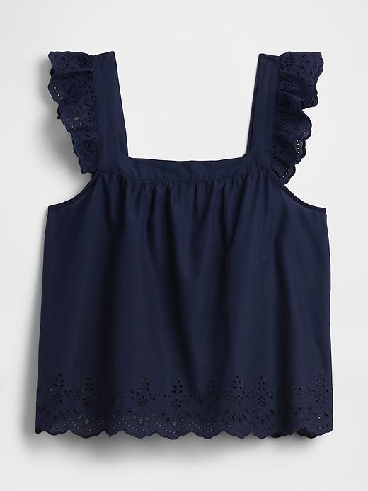 Image number 4 showing, Poplin Eyelet PJ Top