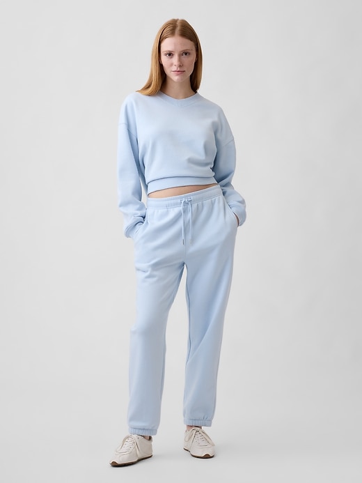 Image number 3 showing, Oversized Wedge V-Neck Sweatshirt