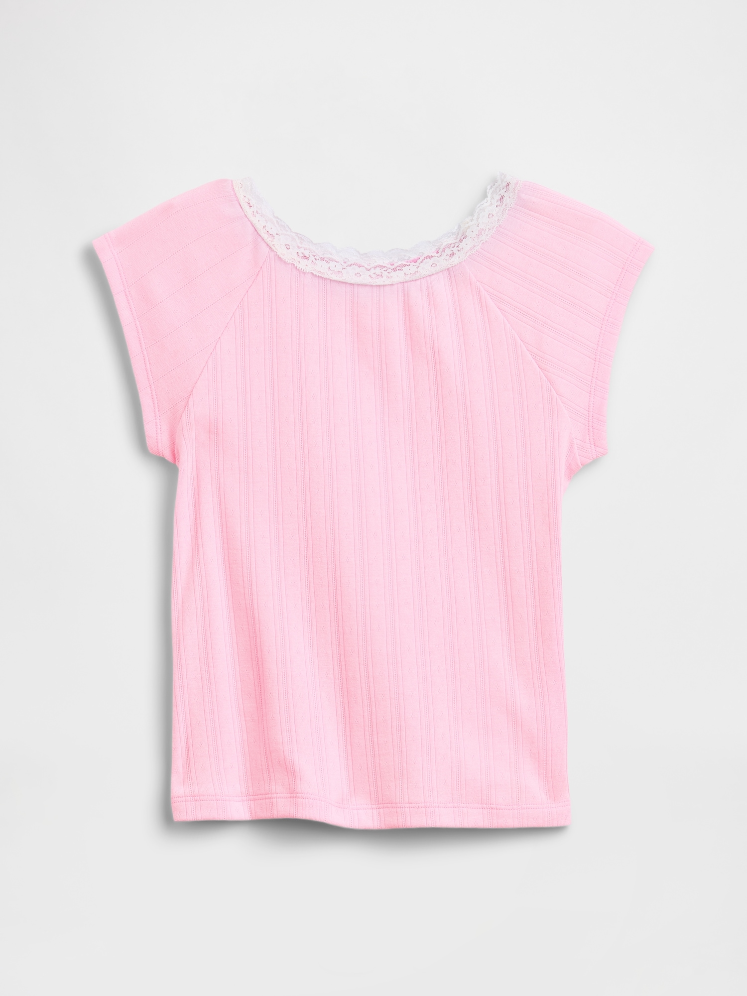 Kids Lace-Trim Baby T-Shirt