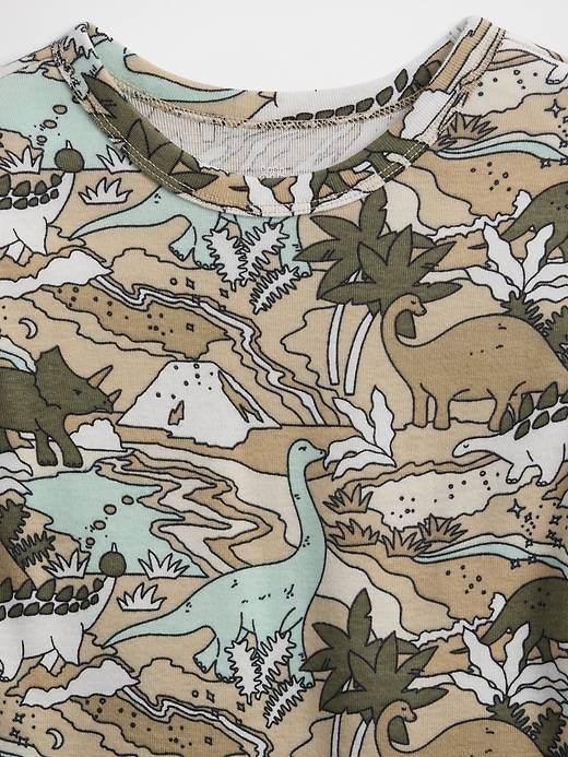 Image number 2 showing, babyGap 100% Organic Cotton Dino PJ Set