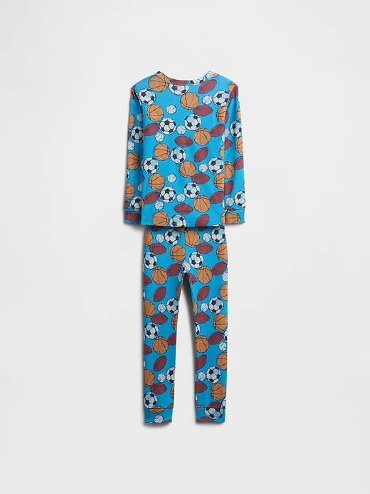Image number 3 showing, Kids & babyGap 100% Organic Cotton Sports PJ Set
