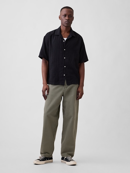 Image number 3 showing, Boxy Gauze Vacay Shirt