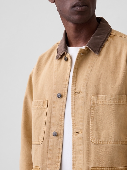 Image number 4 showing, Boxy Denim Chore Jacket