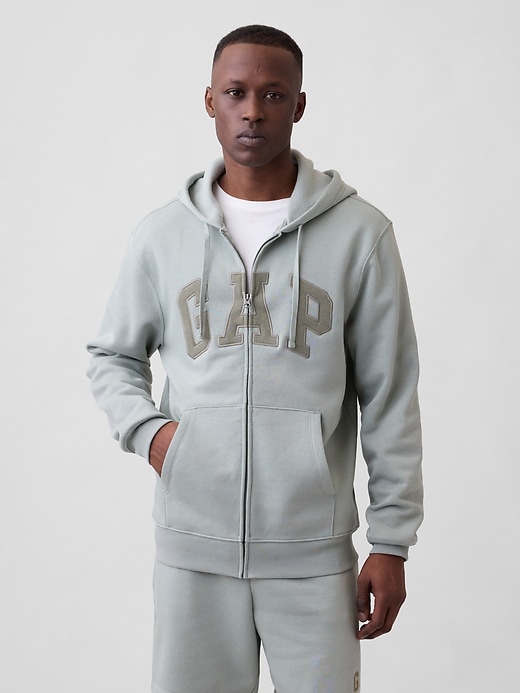 Image number 1 showing, Relaxed Gap Logo Zip Hoodie