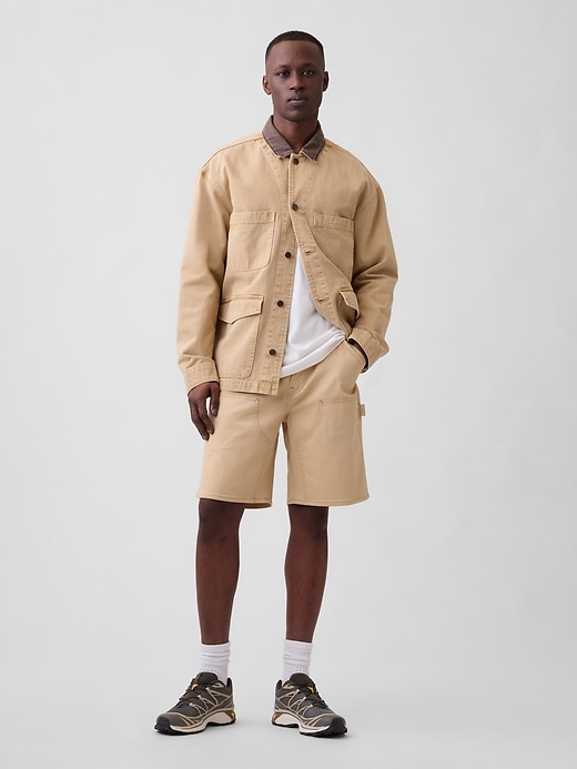 Image number 1 showing, 9" Relaxed Denim Carpenter Shorts