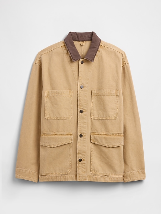 Image number 5 showing, Boxy Denim Chore Jacket