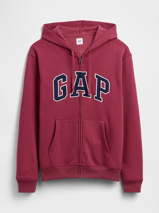 Image number 4 showing, Adult Relaxed Gap Logo Zip Hoodie