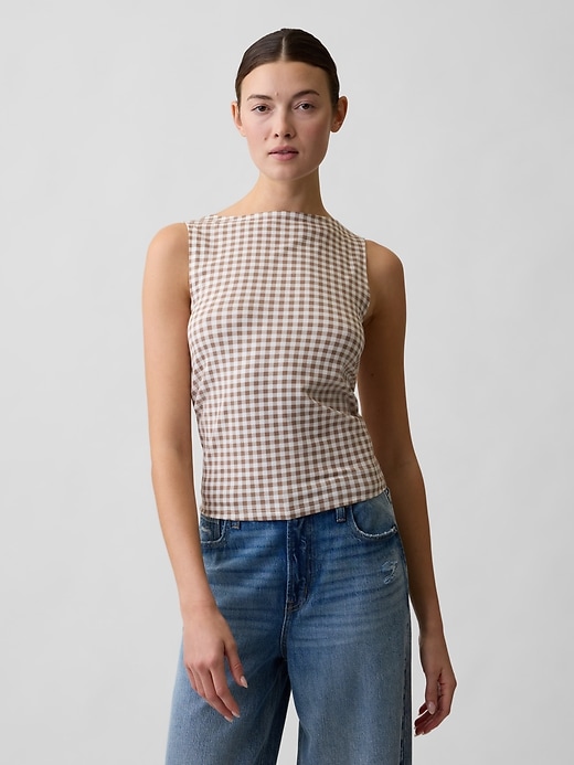 Image number 1 showing, Boatneck Tank Top