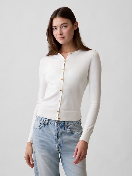 Image number 1 showing, Crewneck Cardigan