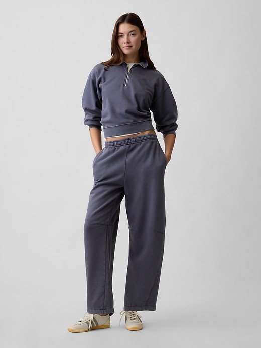 Image number 3 showing, Oversized Fleece Half-Zip Sweatshirt