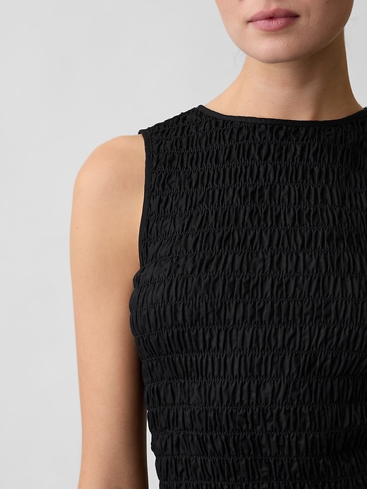 Image number 4 showing, Smocked Sleeveless Boatneck Top
