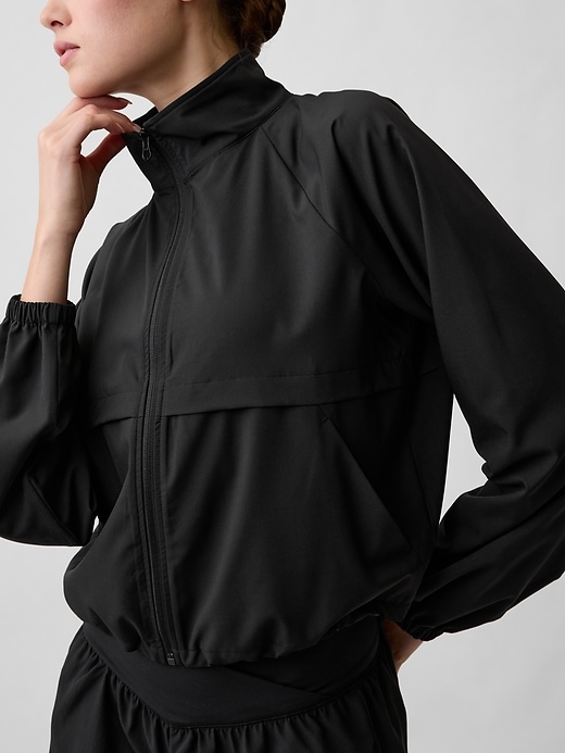 Image number 4 showing, GapFit Oversized Runaround Track Jacket
