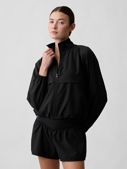 Image number 1 showing, GapFit Oversized Runaround Track Jacket