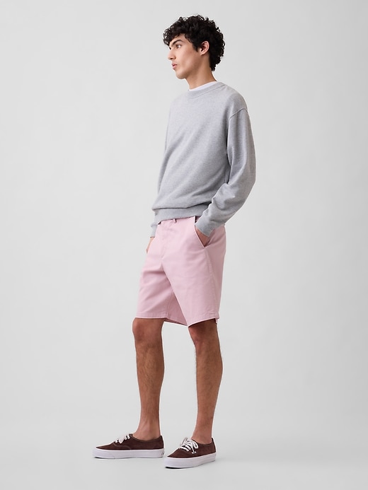 Image number 4 showing, 9" Essential Khaki Shorts