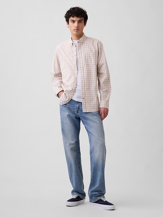 Image number 3 showing, Stretch Poplin Shirt in Standard Fit