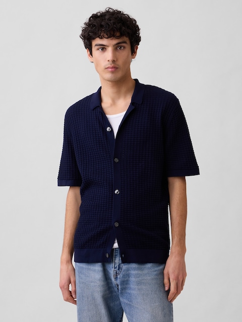 Textured Sweater Vacay Shirt