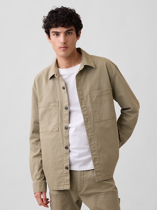 Image number 1 showing, Boxy Shirt Jacket